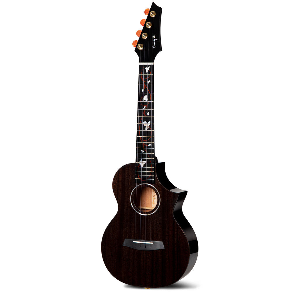 Đàn Ukulele Concert Enya EUC-M6 EQ Solid Mahogany, Black
