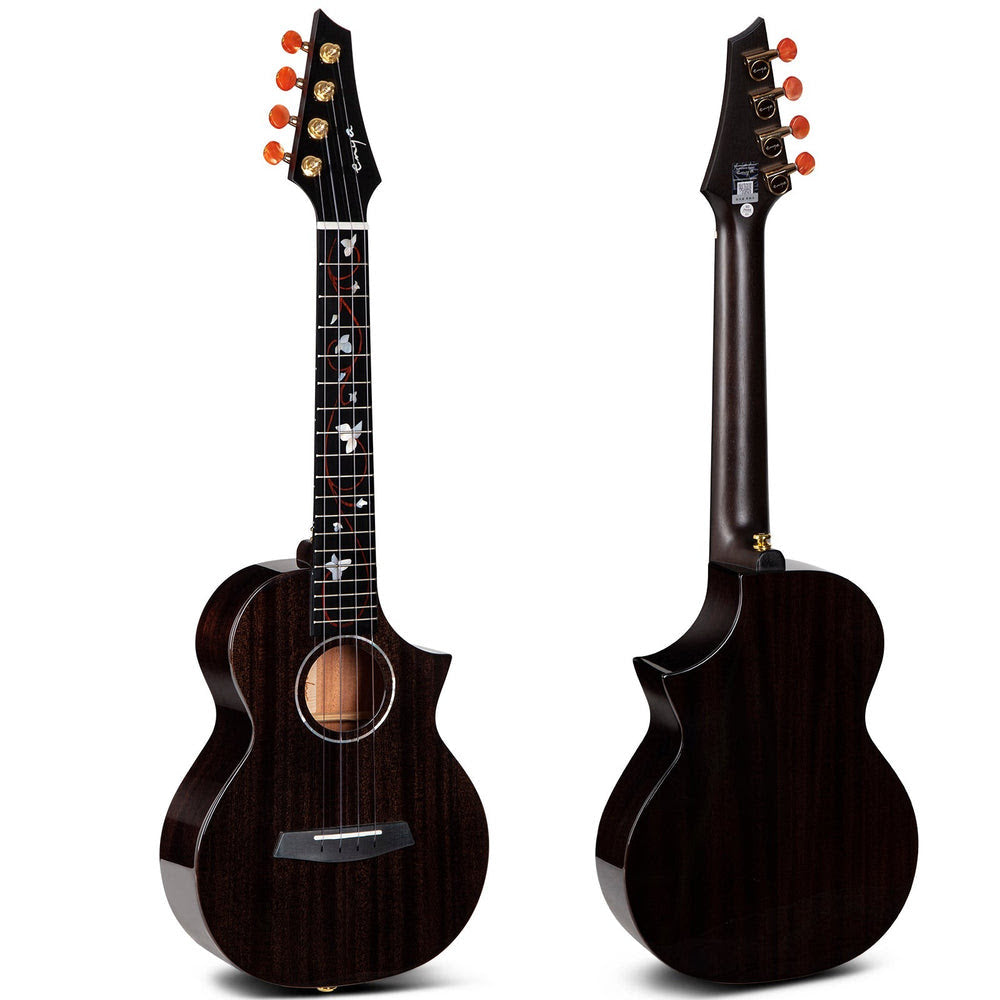 Đàn Ukulele Concert Enya EUC-M6 EQ Solid Mahogany, Black