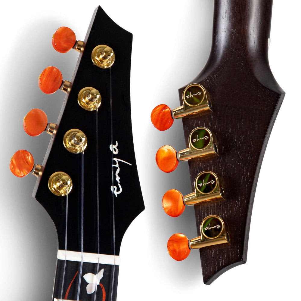 Đàn Ukulele Concert Enya EUC-M6 EQ Solid Mahogany, Black