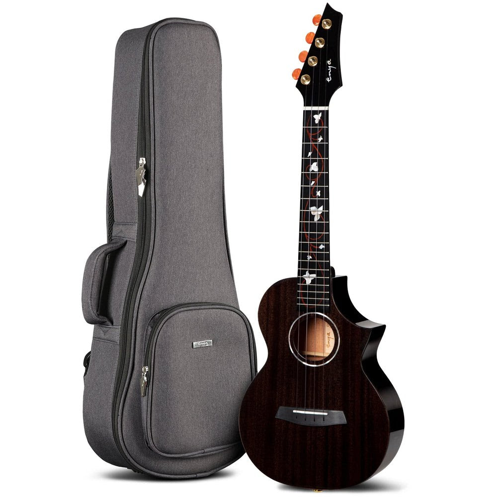 Đàn Ukulele Concert Enya EUC-M6 EQ Solid Mahogany, Black