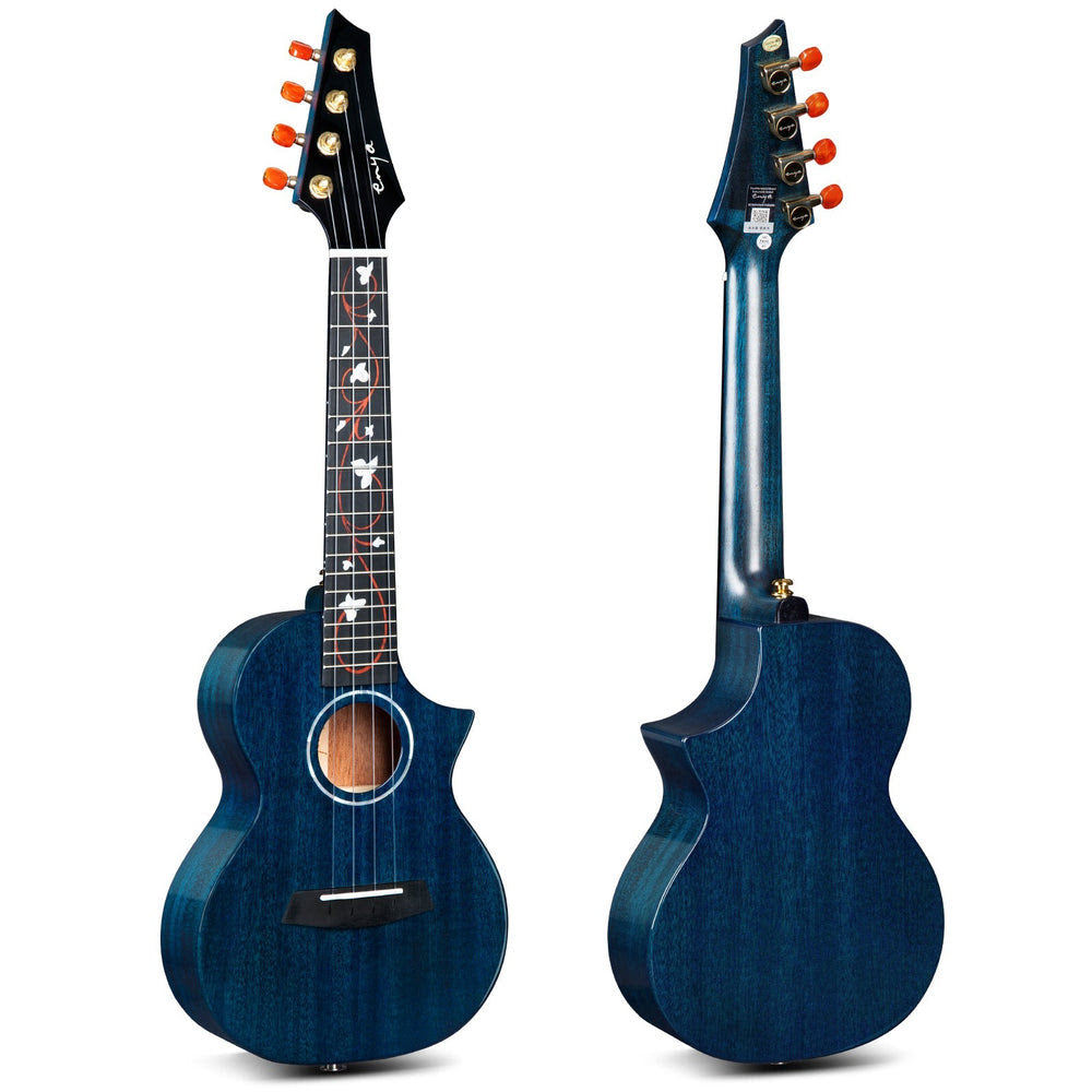 Đàn Ukulele Concert Enya EUC-M6 EQ Solid Mahogany, Blue