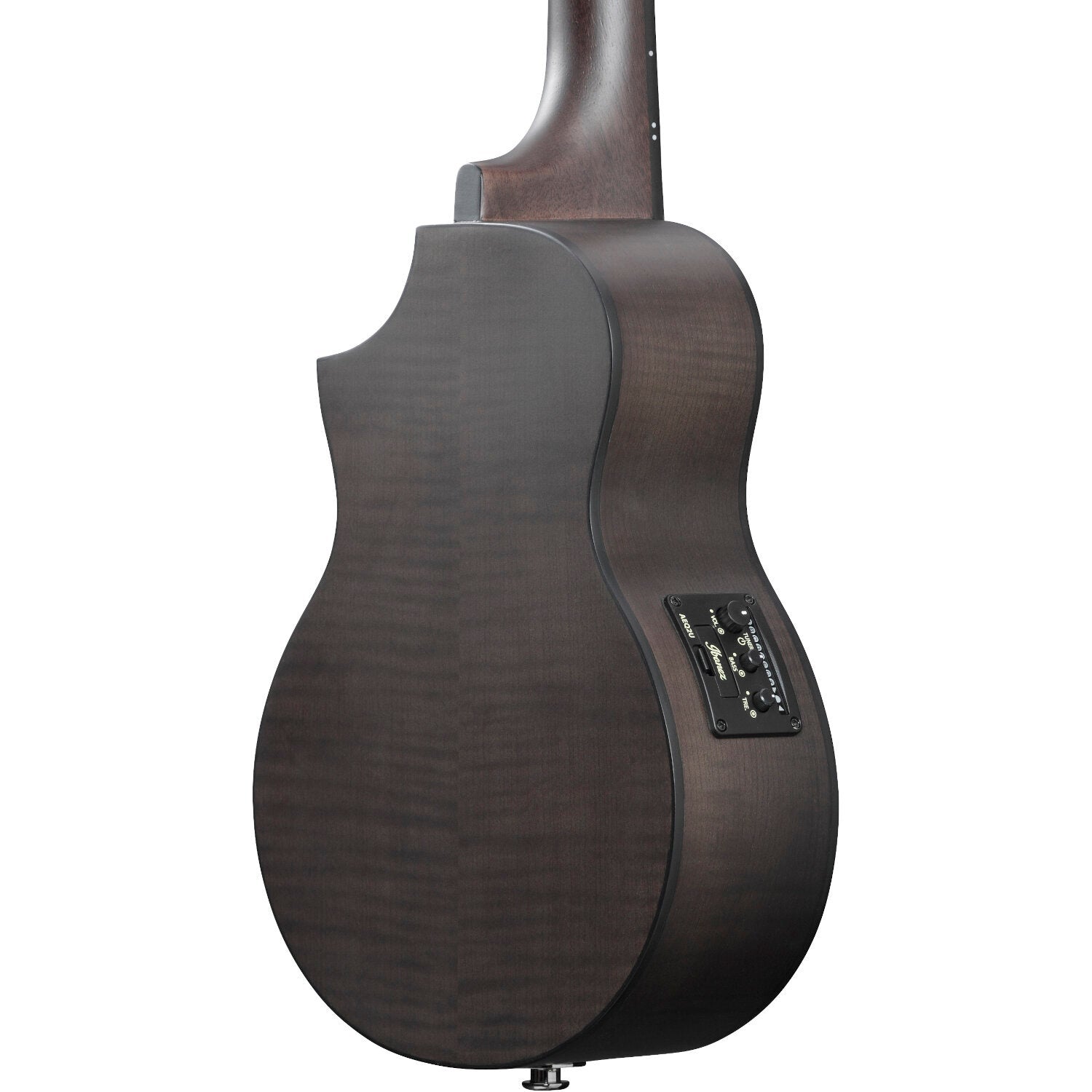 Đàn Ukulele Concert Ibanez UEW12E Black Ice Flat