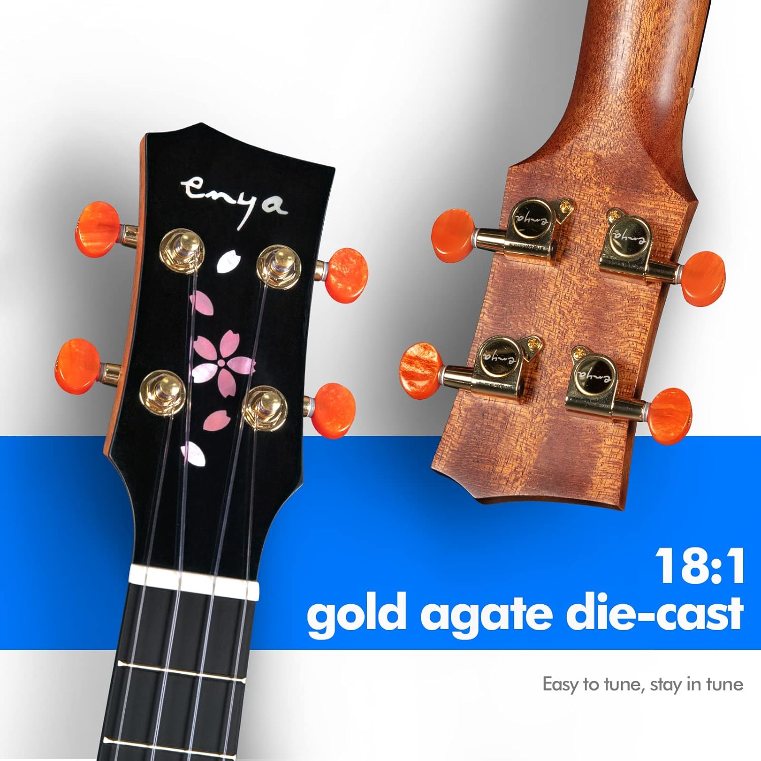 Đàn Ukulele Enya MS Solid Mahogany, Natural