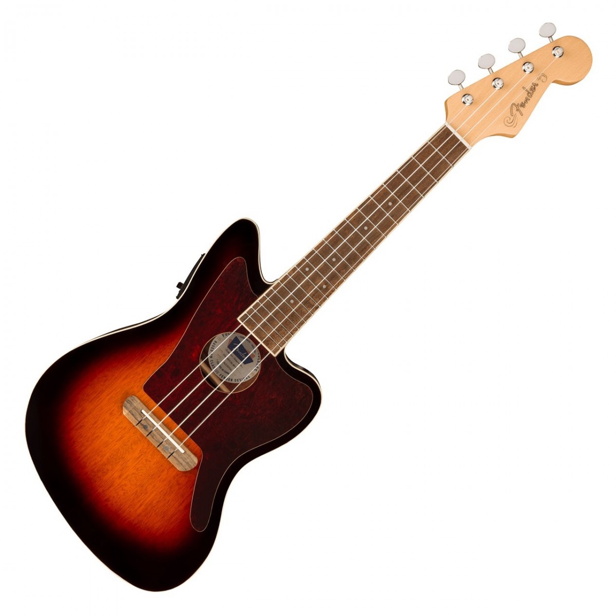 Đàn Ukulele Fender Fullerton Jazzmaster FB Walnut Concert, 3-Color Sunburst