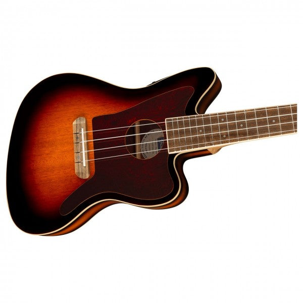 Đàn Ukulele Fender Fullerton Jazzmaster FB Walnut Concert, 3-Color Sunburst