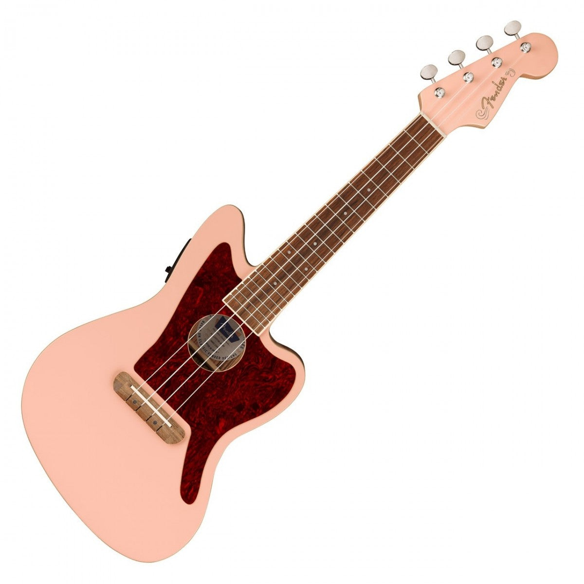 Đàn Ukulele Fender Fullerton Jazzmaster FB Walnut Concert, Shell Pink