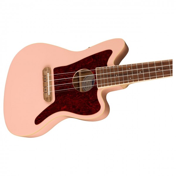 Đàn Ukulele Fender Fullerton Jazzmaster FB Walnut Concert, Shell Pink