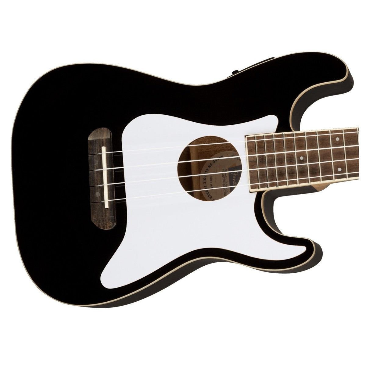 Đàn Ukulele Fender Fullerton Strat FB Walnut Concert, Black