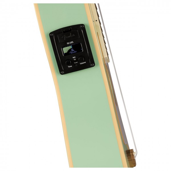 Đàn Ukulele Fender Fullerton Strat FB Walnut Concert, Surf Green