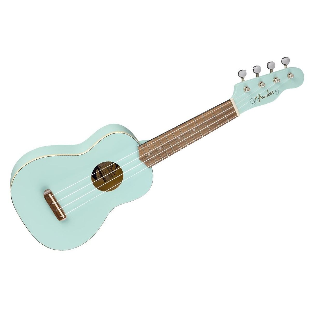Đàn Ukulele Fender Venice FB Walnut Soprano, Daphne Blue