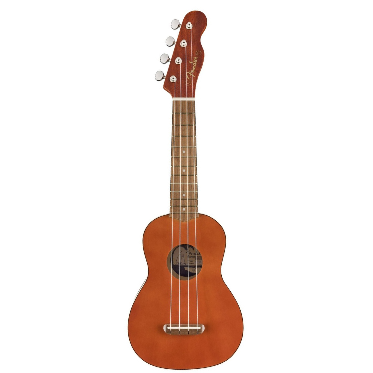 Đàn Ukulele Fender Venice FB Walnut Soprano, Natural