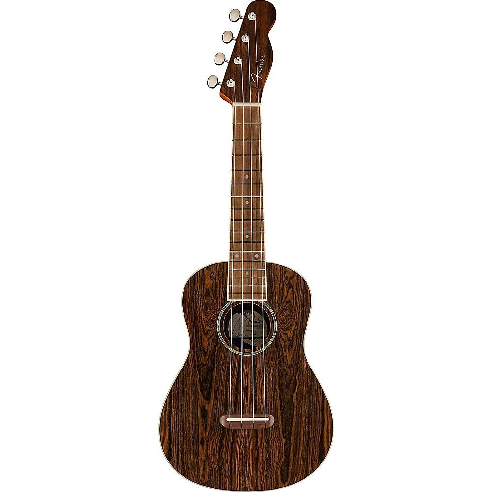 Đàn Ukulele Fender Zuma Exotic Concert Ukulele, Natural Bocote