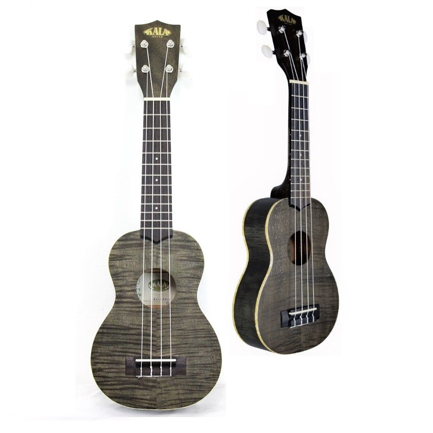 Đàn Ukulele Soprano Kala Exotic Mahogany, Transparent Black KA-SEMBK