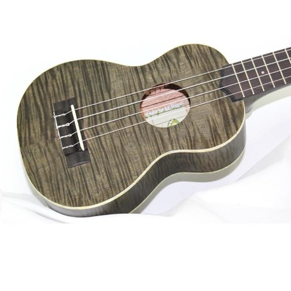 Đàn Ukulele Soprano Kala Exotic Mahogany, Transparent Black KA-SEMBK