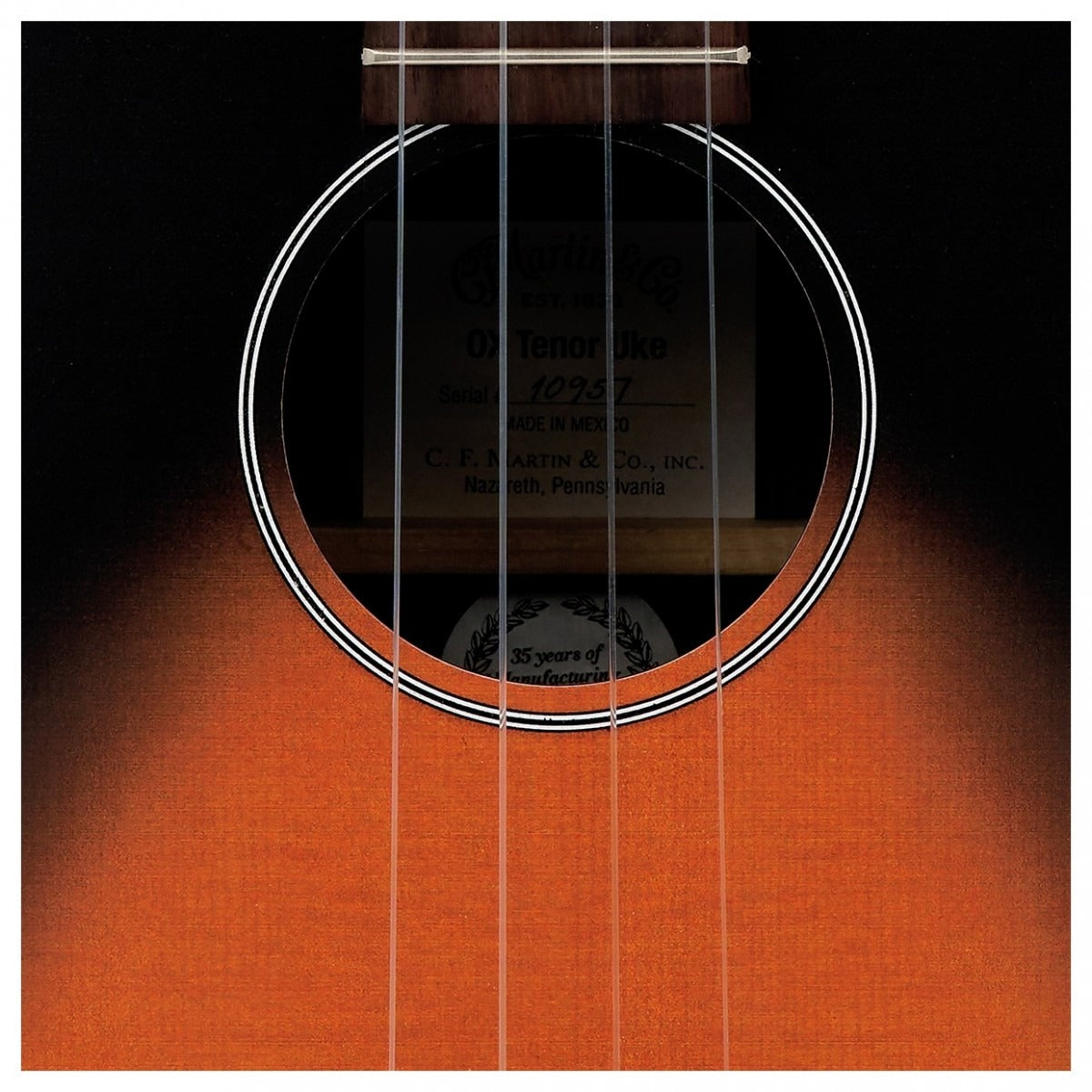 Đàn Ukulele Tenor Martin 0X, Sunset