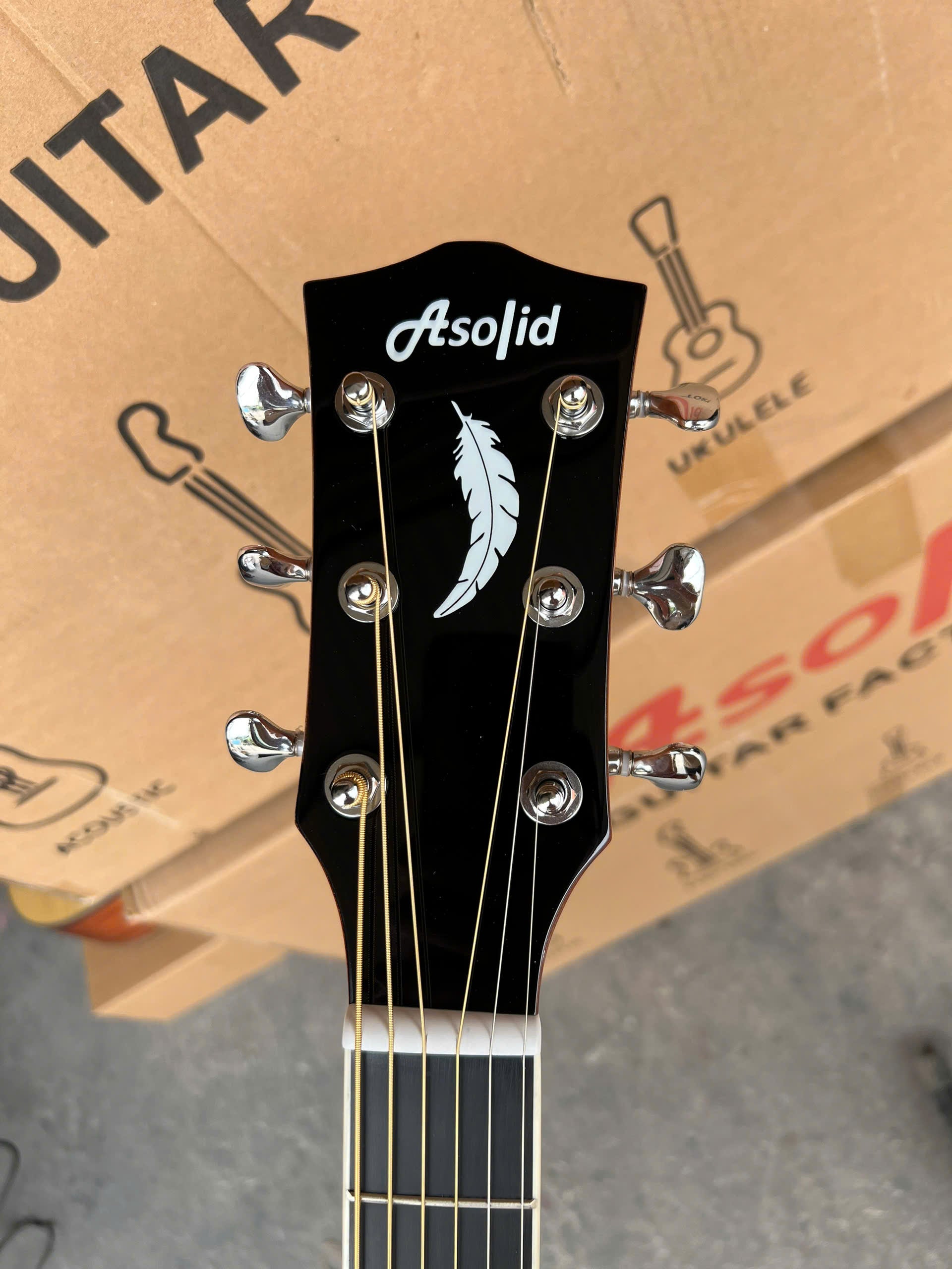 Đàn Guitar Acoustic Asolid 54CD/P Solid Top, Natural