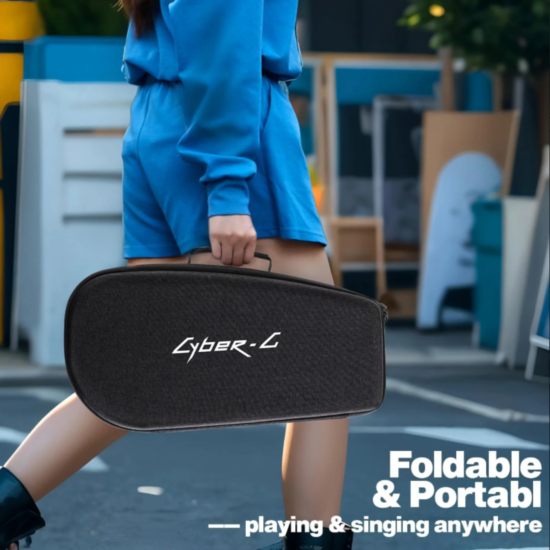 Đàn Guitar Enya Cyber G Stringless Pick Model, Black