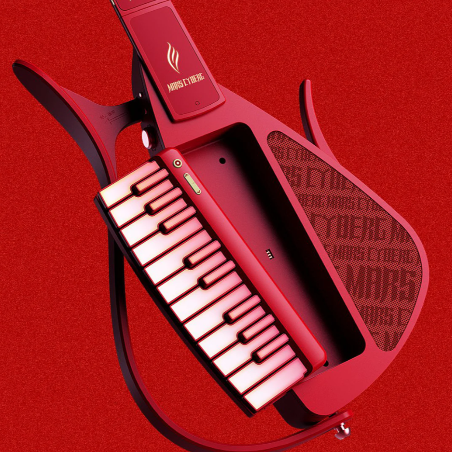 Đàn Guitar Enya Cyber G Stringless Keyboard Module Huachenyu Signature, Mars