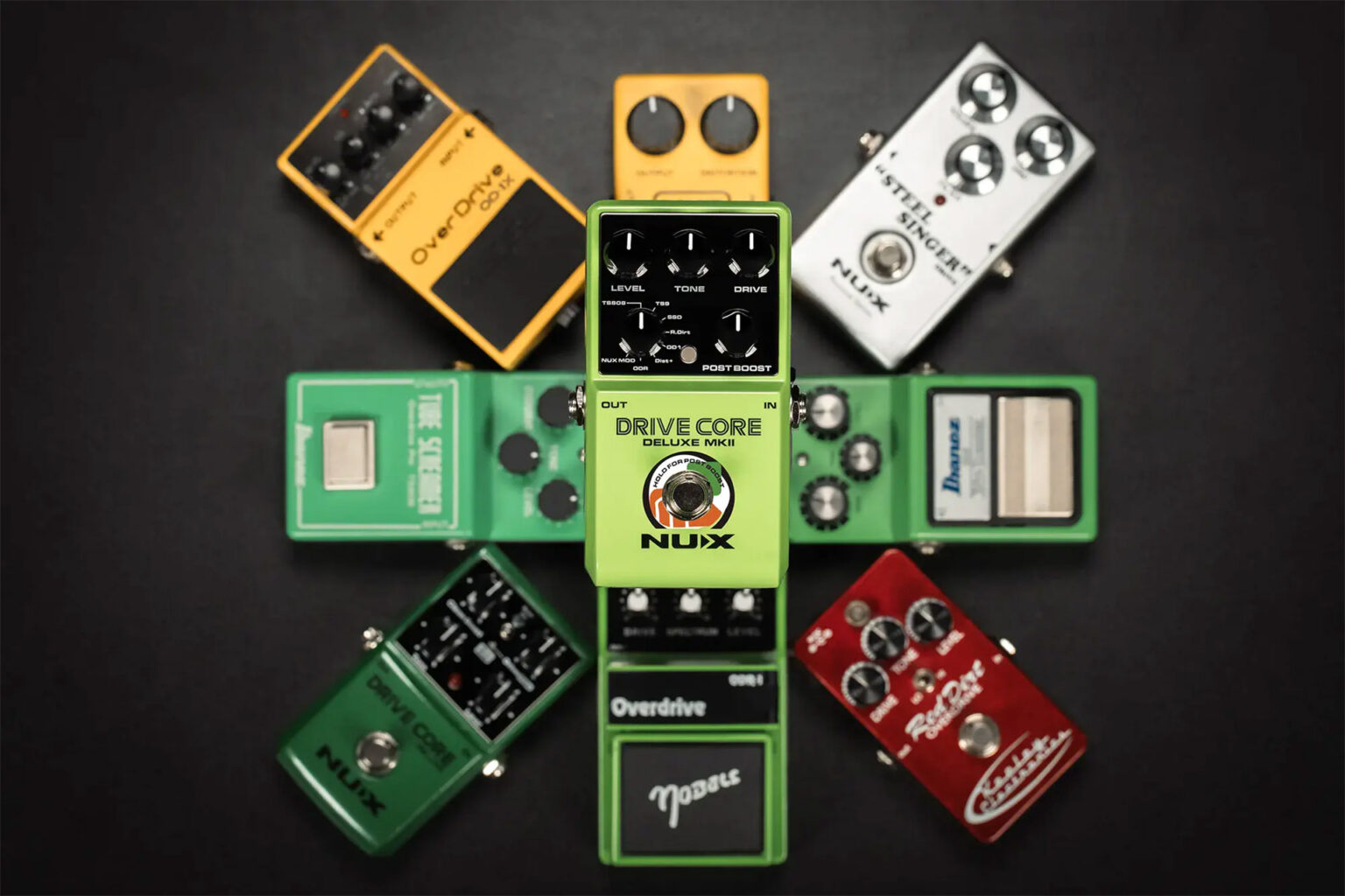 Pedal Guitar Nux Drive Core Deluxe MKII, 8 Way Overdrive Combination Pedal