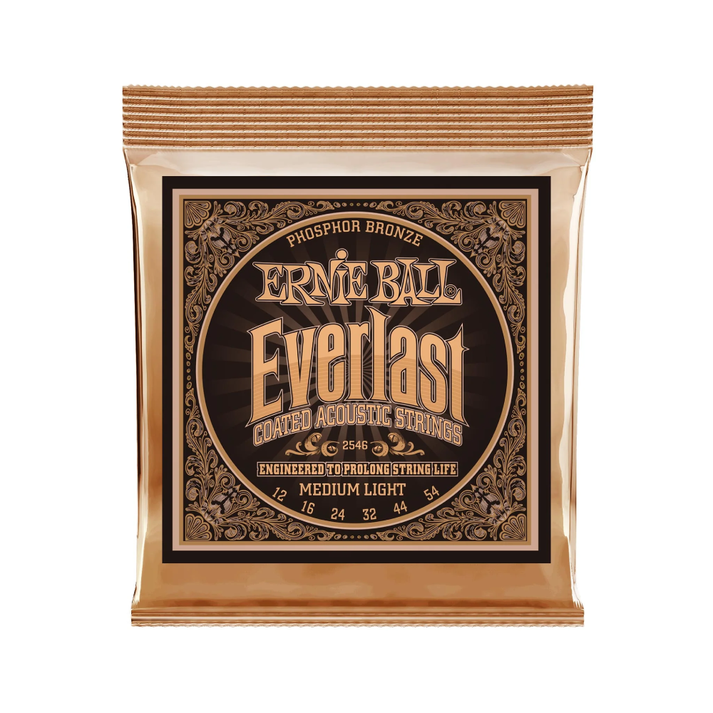 Dây Đàn Guitar Acoustic Ernie Ball Everlast Medium Light Coated Phosphor Bronze , 12-54