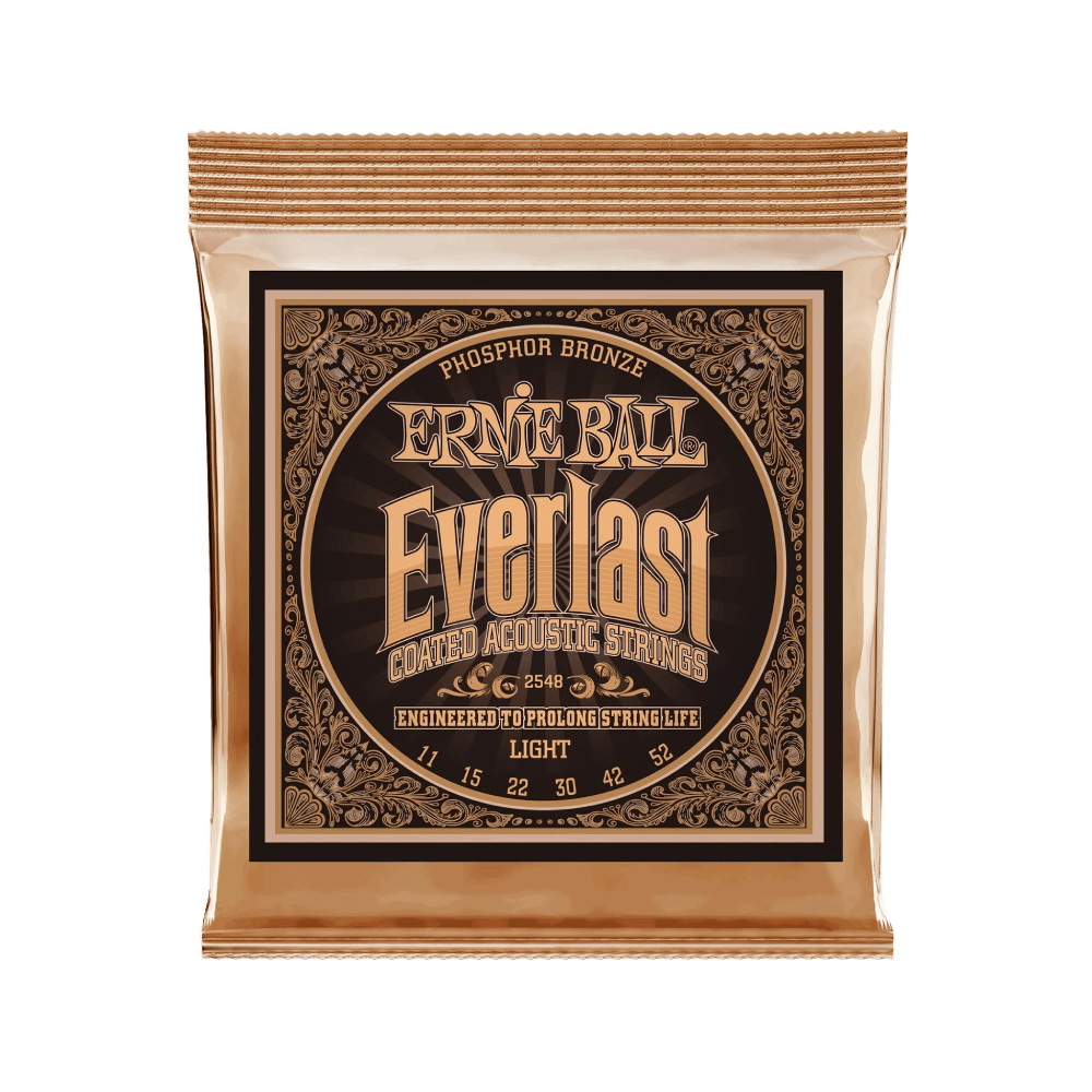 Dây Đàn Guitar Acoustic Ernie Ball Everlast Light Coated Phosphor Bronze, 11-52 