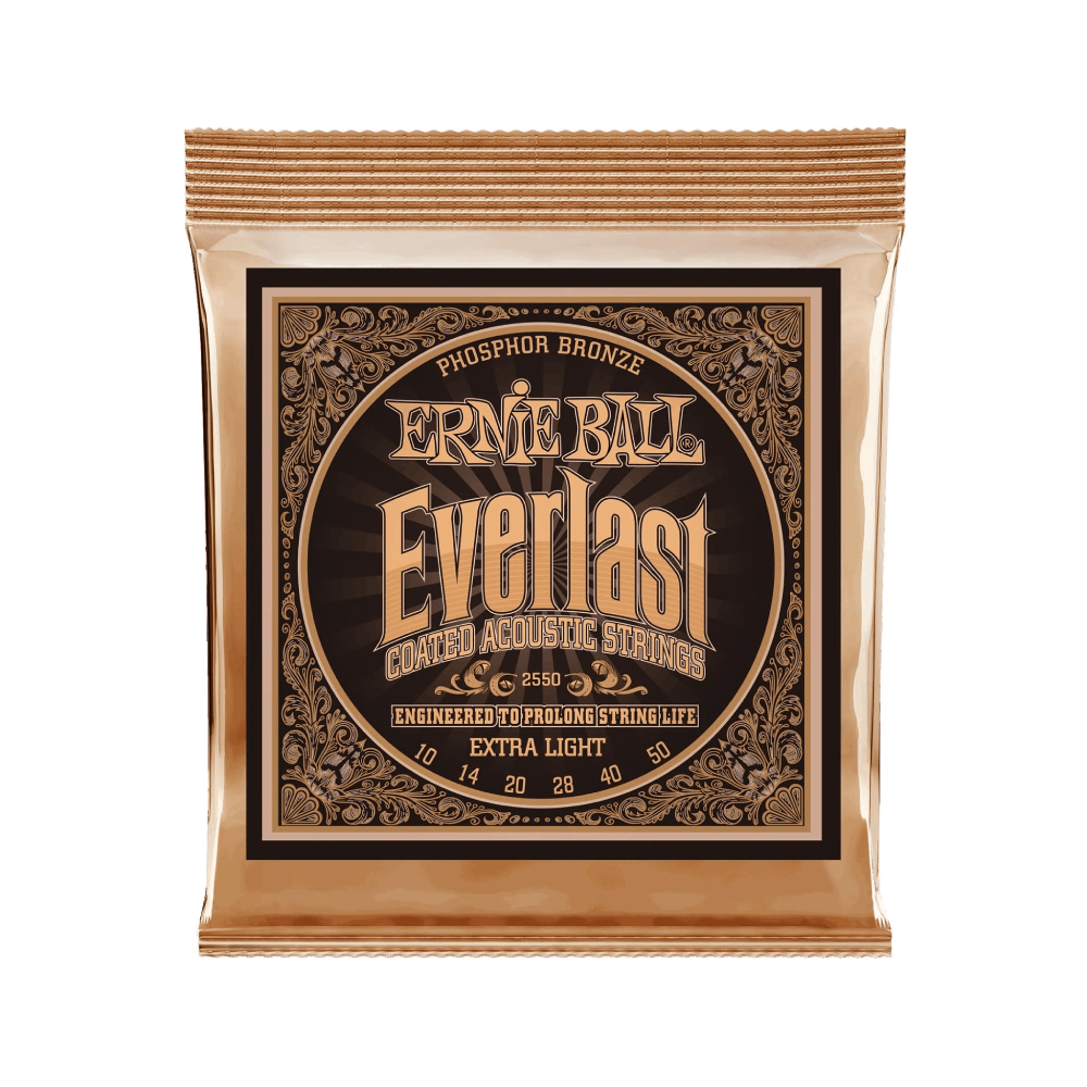 Dây Đàn Guitar Acoustic Ernie Ball Everlast Extra Light Coated Phosphor Bronze, 10-50