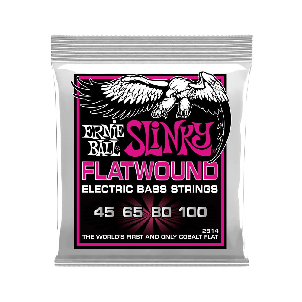 Dây Đàn Guitar Bass Ernie Ball Super Slinky Flatwound, 45-100