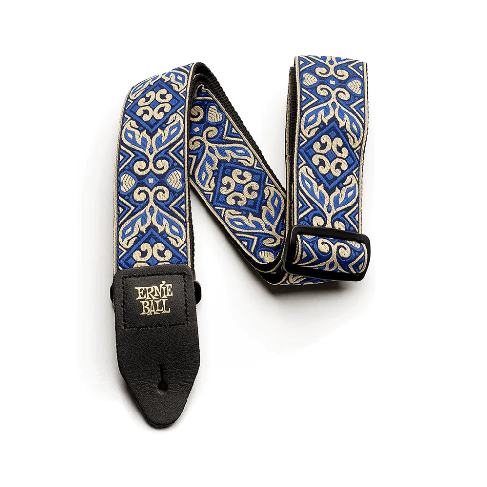 Dây Đen Đàn Guitar Ernie Ball Jacquard, Tribal Blue