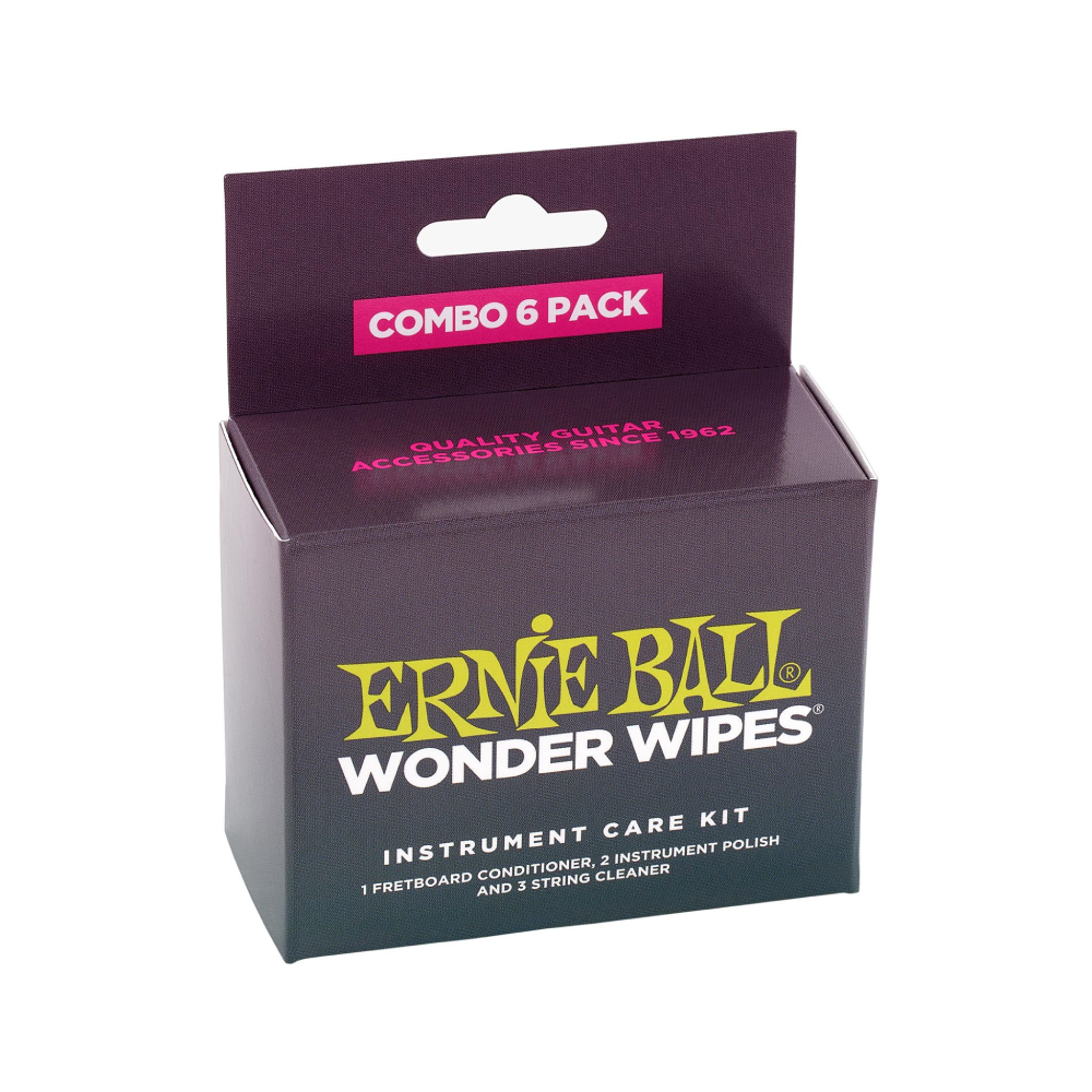 Khăn Lau Đàn Guitar Ernie Ball Wonder Wipes Multi-Pack 
