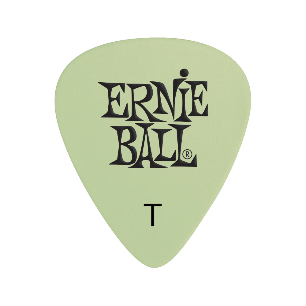 Guitar Pick Ernie Ball Super Glow Cellulose, Thin, 12-Pack