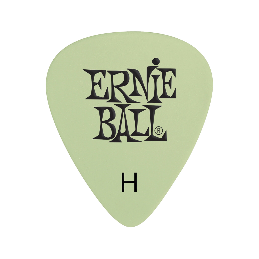 Guitar Pick Ernie Ball Super Glow Cellulose , Heavy, 12-Pack