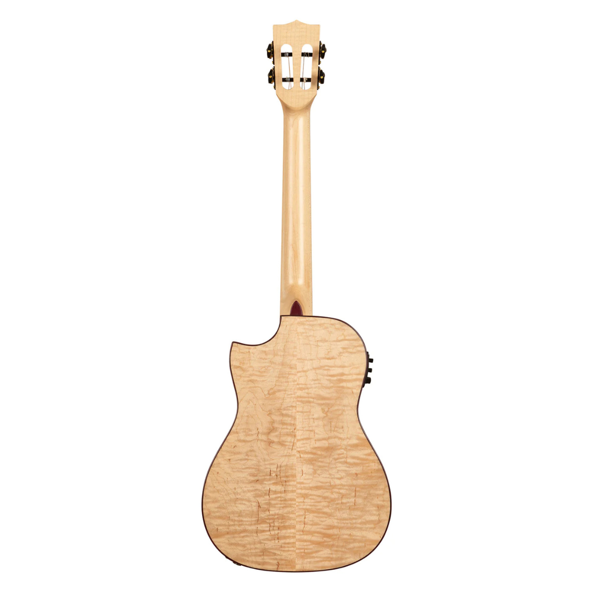 Đàn Ukulele Kala All Solid Flame Maple Cutaway Baritone w/ EQ & Bag, KA-ASFM-B-CE