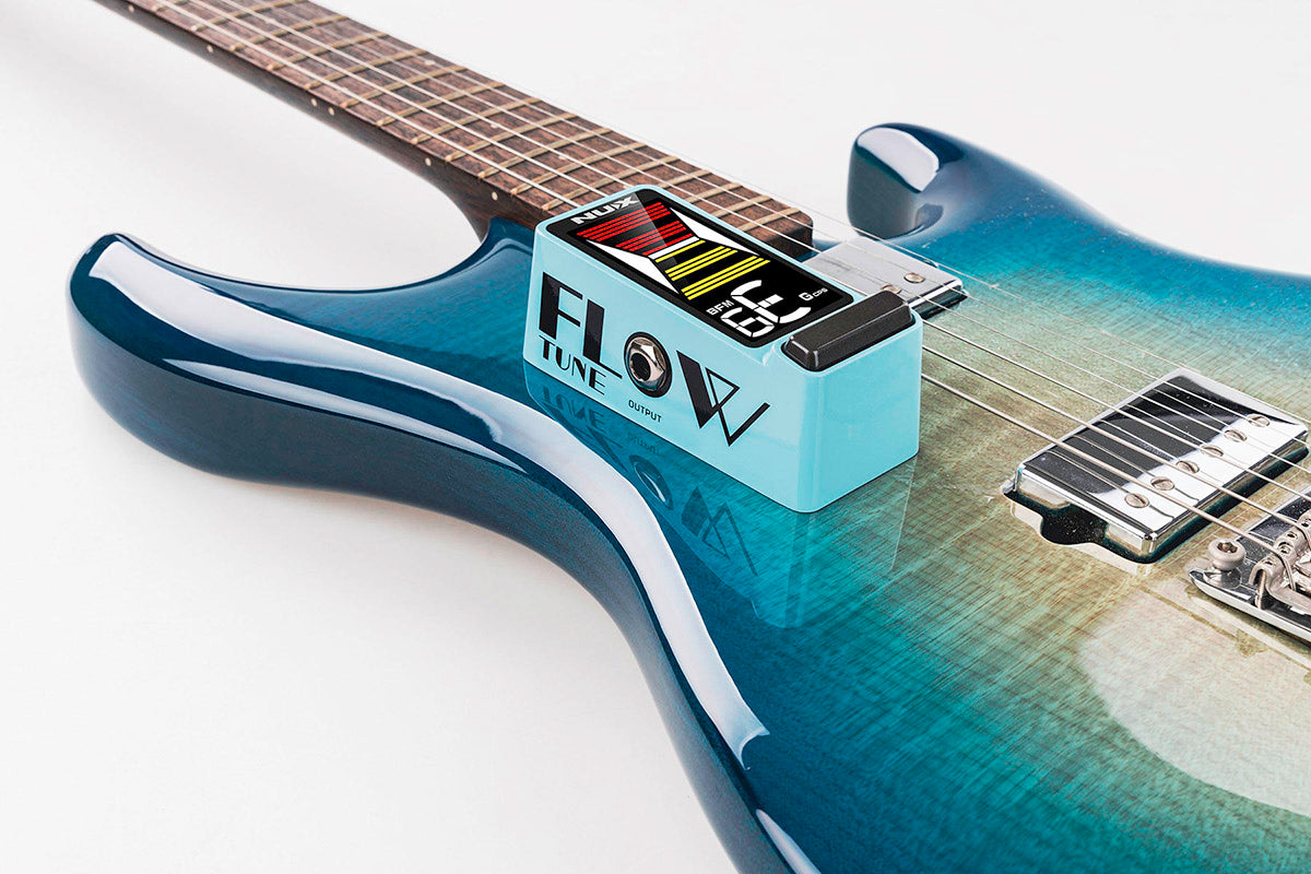 Pedal Guitar Nux Flow Tune MKII, Pedal Tuner, Blue
