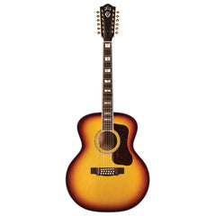 Guitar Acoustic Guild F512E Maple, Antique Sunburst