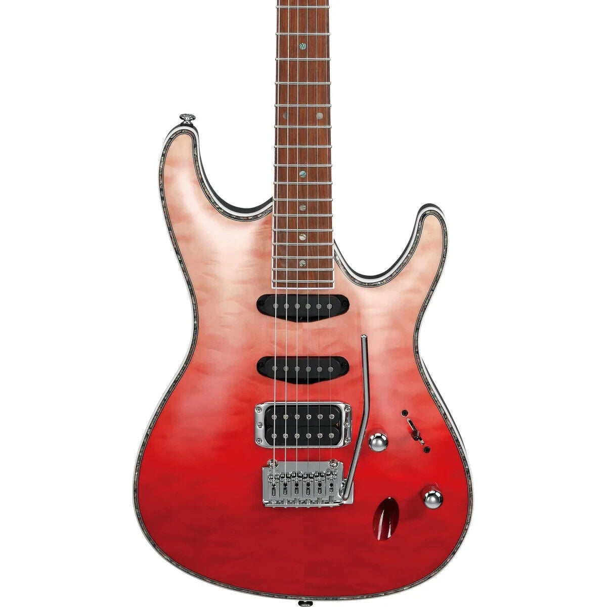 Guitar Điện Ibanez SA360NQM, Jatoba Fingerboard, Rich Carmine Gradation