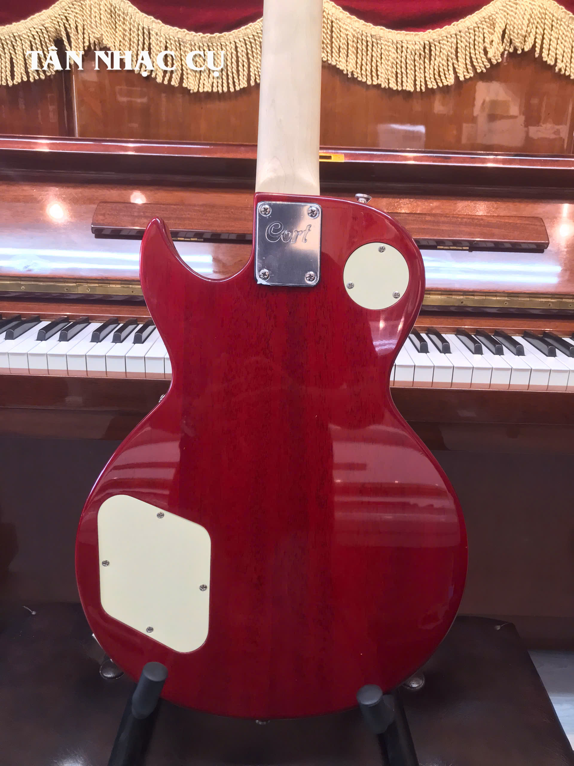 Đàn Guitar Điện Cort CR100 HH Electric Guitar, Cherry Red Sunburst