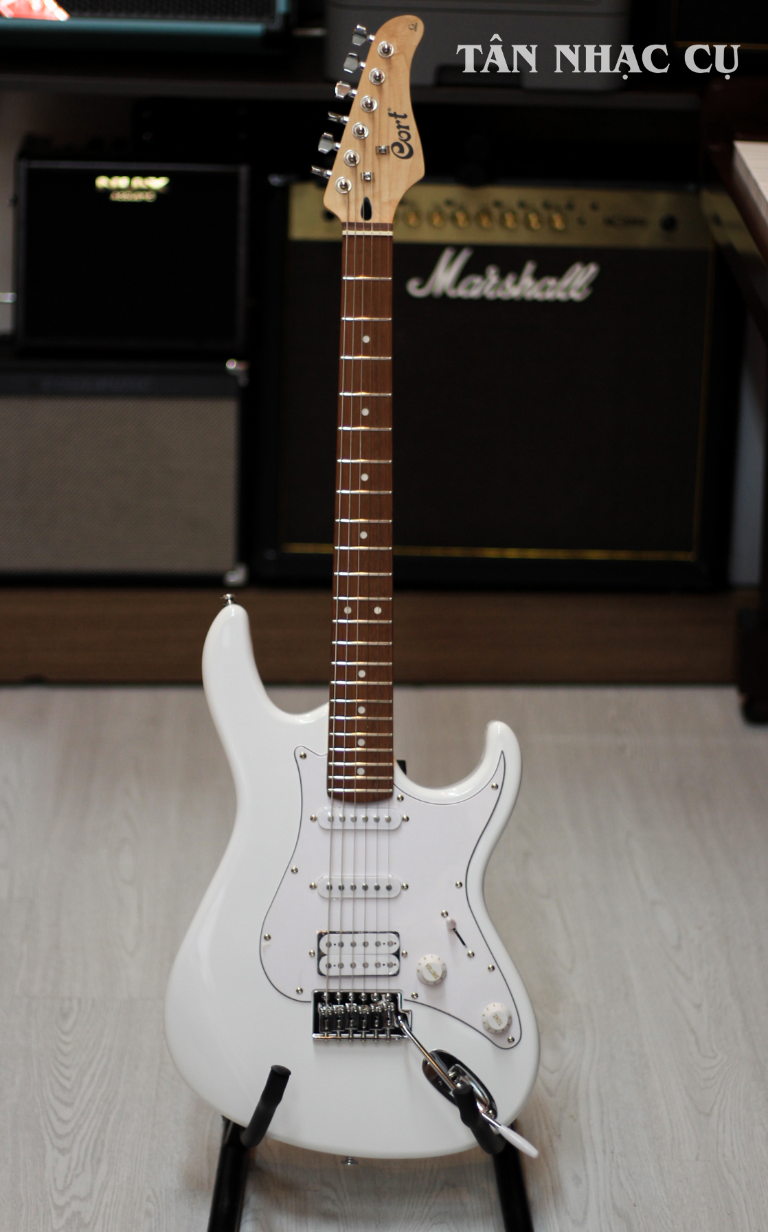 Đàn Guitar Điện Cort G Series G110 HSS Electric Guitar, Jatoba Fingerboard, Artic White