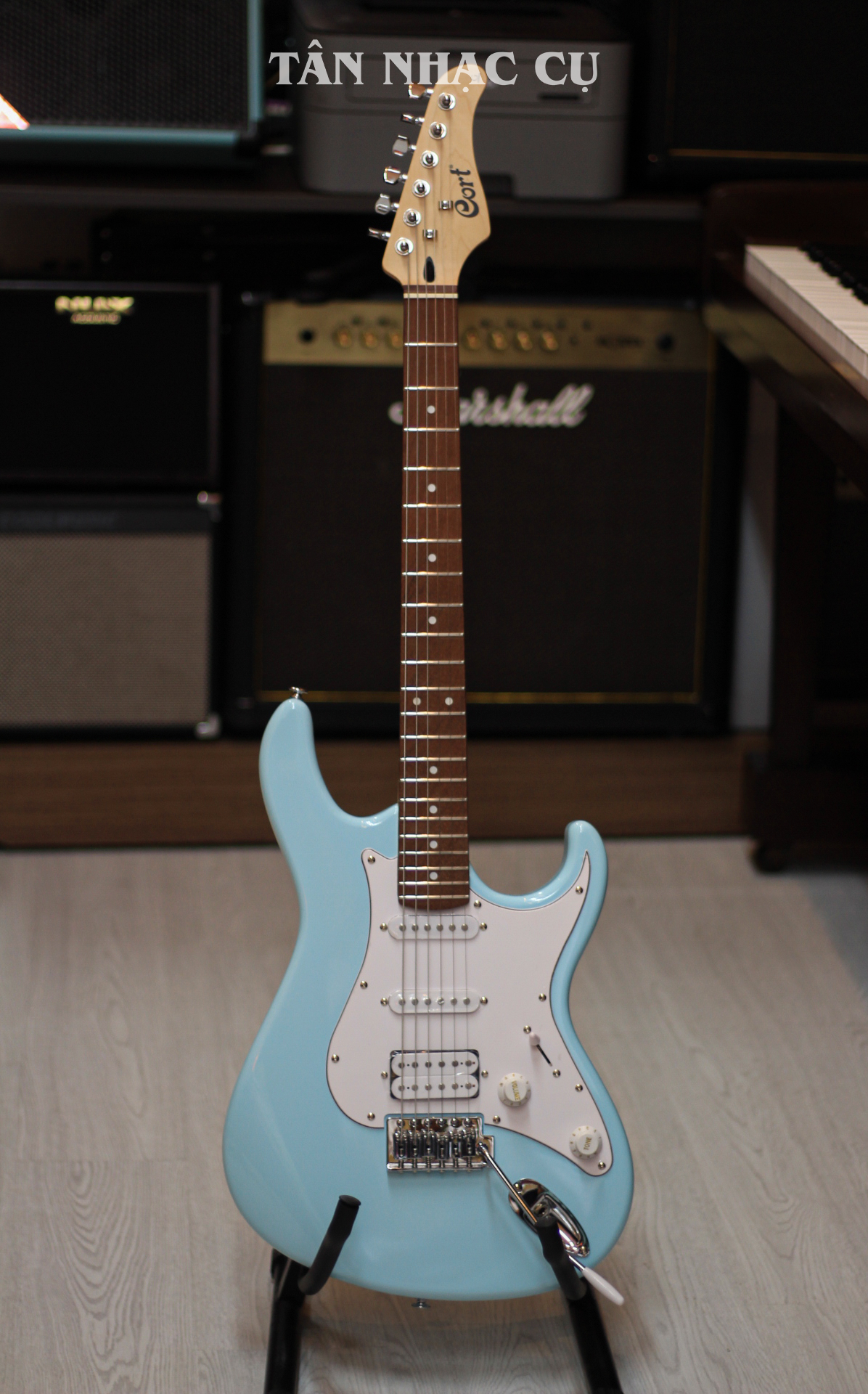 Đàn Guitar Điện Cort G Series G110 HSS Electric Guitar, Jatoba Fingerboard, Sky Blue