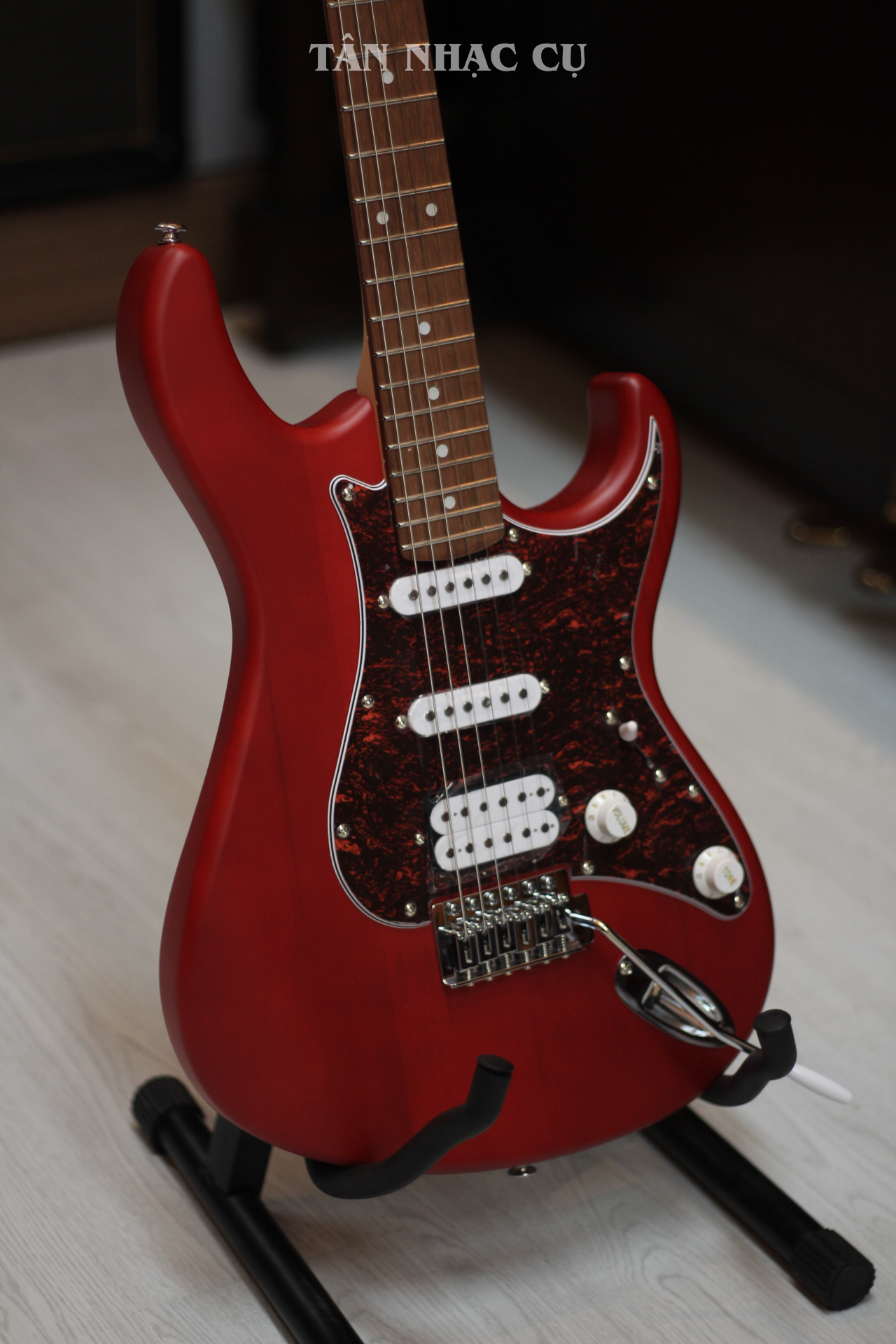 Đàn Guitar Điện Cort G Series G110 HSS Electric Guitar, Jatoba Fingerboard, Open Pore Black Cherry