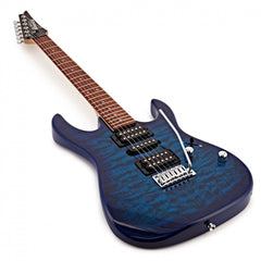 Guitar Điện Ibanez GIO GRX70QA, Purpleheart Fingerboard, Transparent Blue Burst