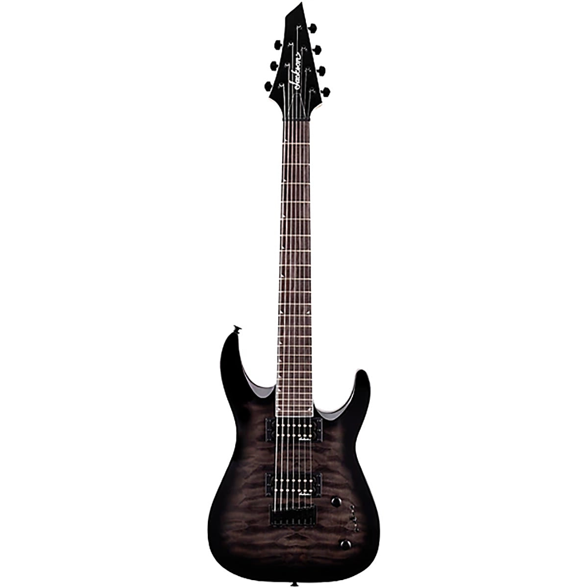 Đàn Guitar Điện Jackson JS Dinky Arch Top JS22Q-7 DKA HT, Amaranth Fingerboard, Transparent Black Burst