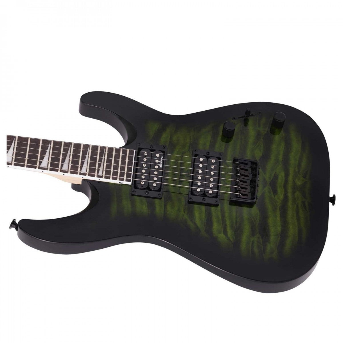 Đàn Guitar Điện Jackson JS Dinky Arch Top JS32Q DKA HT, Amaranth Fingerboard, Transparent Green Burst