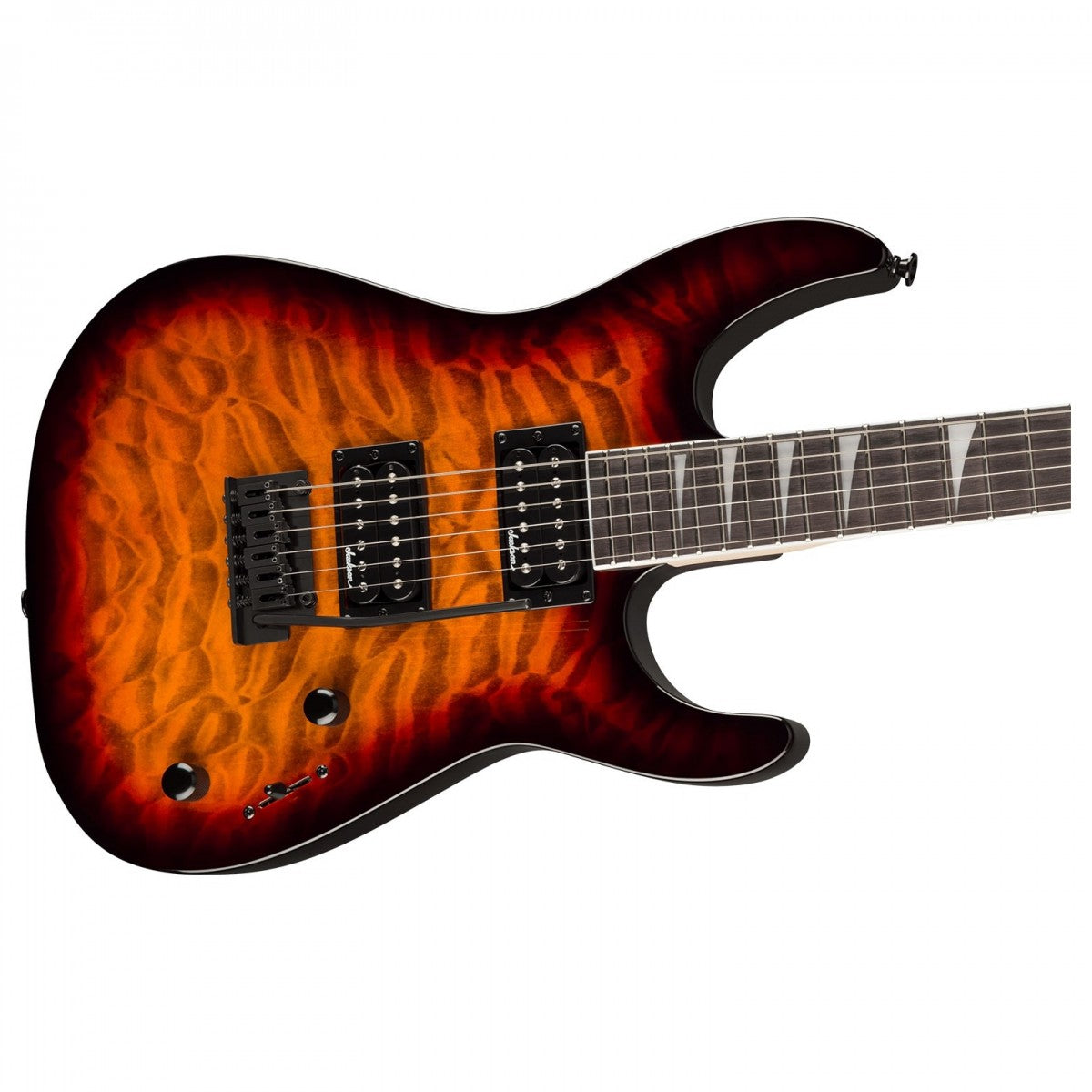 Đàn Guitar Điện Jackson JS Dinky JS20 DKQ 2PT, Amaranth Fingerboard, Transparent Tobacco Burst