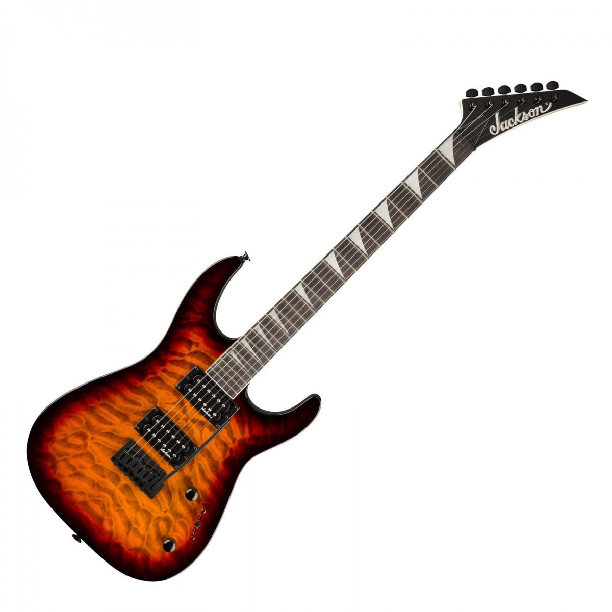 Đàn Guitar Điện Jackson JS Dinky JS20 DKQ 2PT, Amaranth Fingerboard, Transparent Tobacco Burst