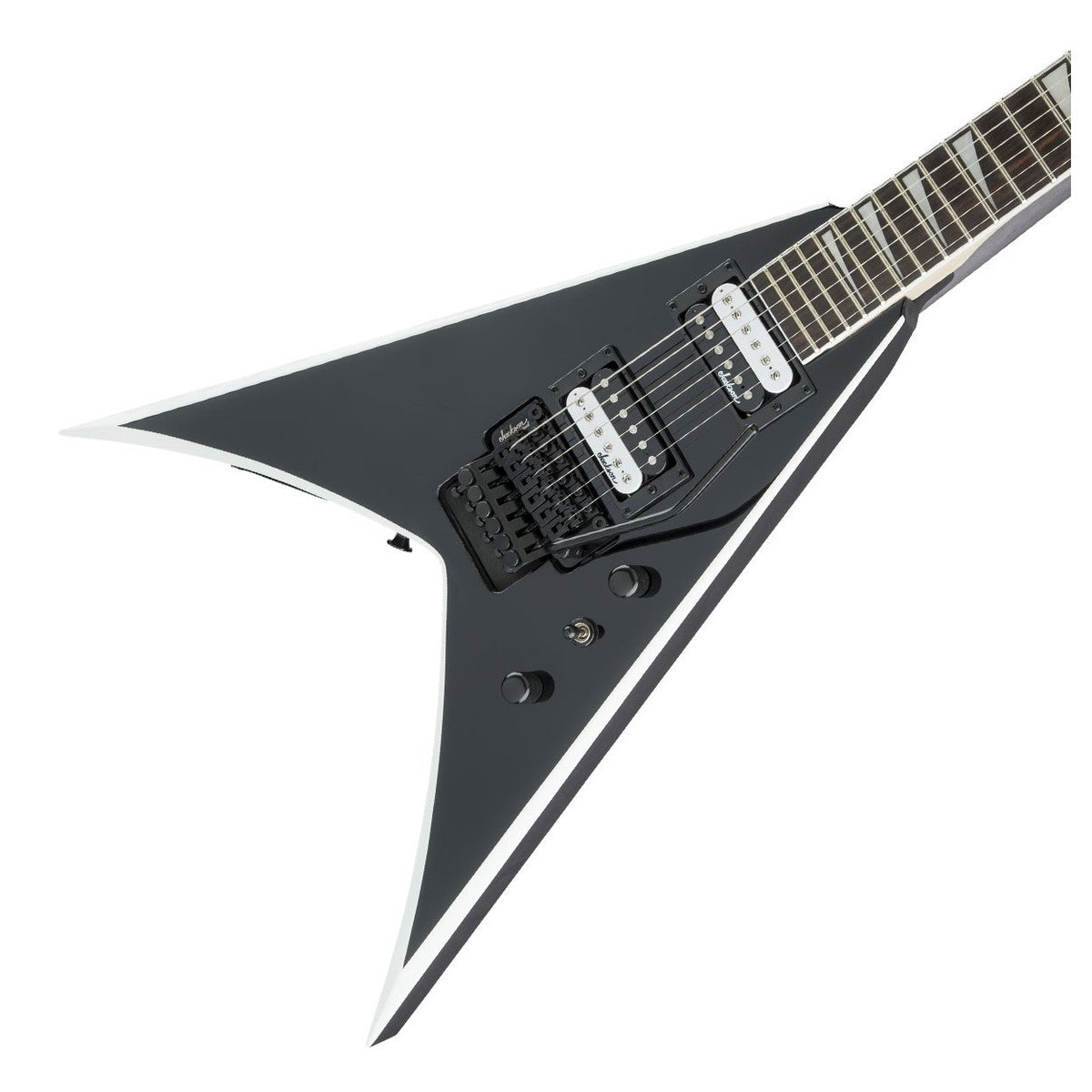 Đàn Guitar Điện Jackson JS King V JS32, Rosewood Fingerboard, Black with White Bevels