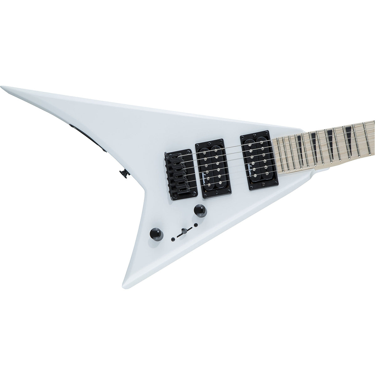 Đàn Guitar Điện Jackson JS RR Minion JS1XM, Black Sharkfins Fingerboard, Snow White