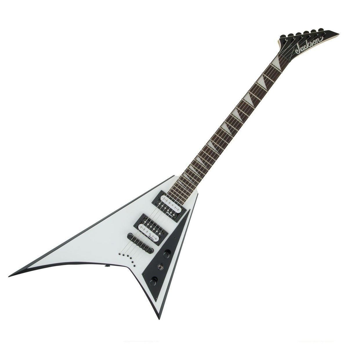 Đàn Guitar Điện Jackson JS Rhoads JS32T, Amaranth Fingerboard, White with Black Bevels