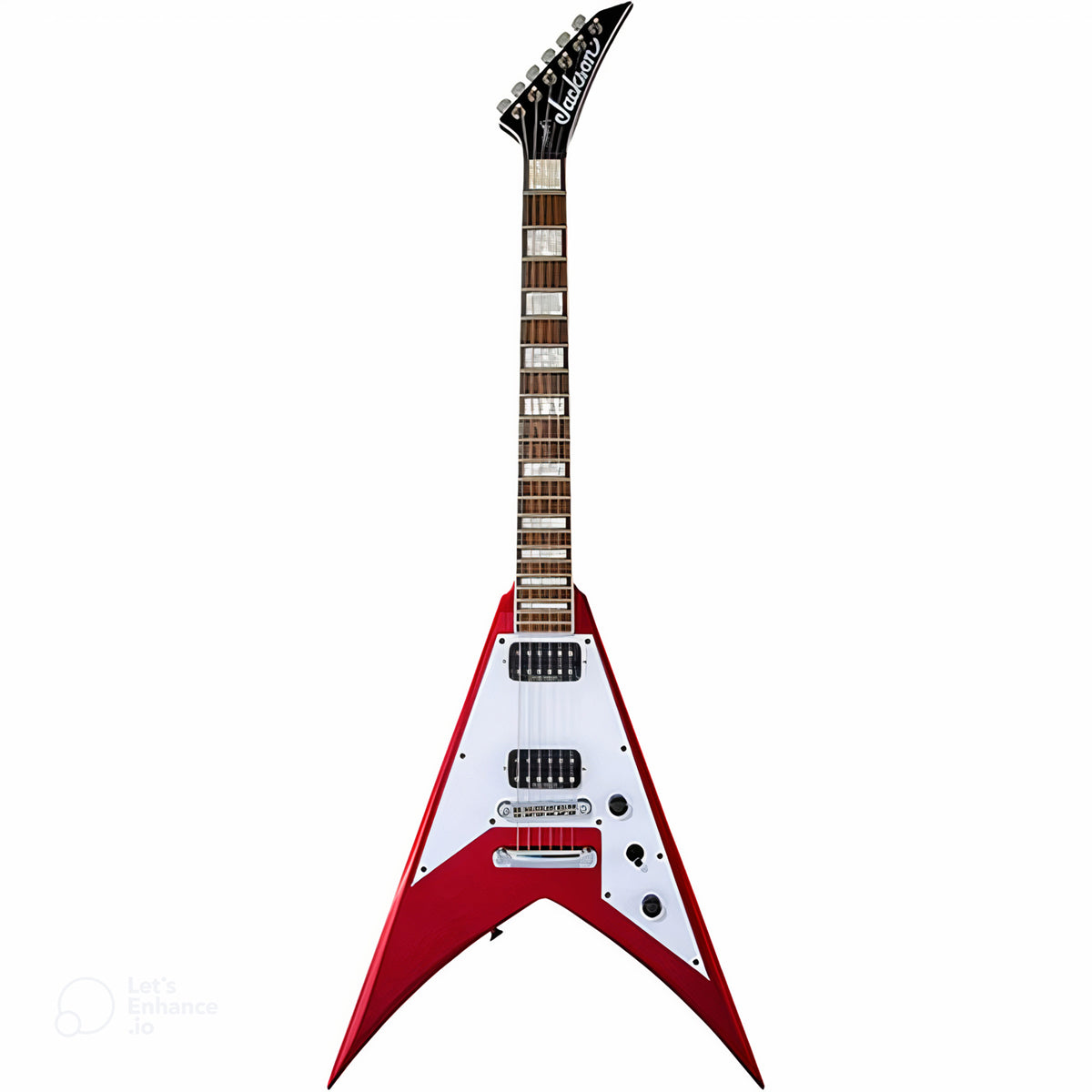 Đàn Guitar Điện Jackson Signature Scott Ian King V KVXT, Maple Fingerboard, Candy Apple Red