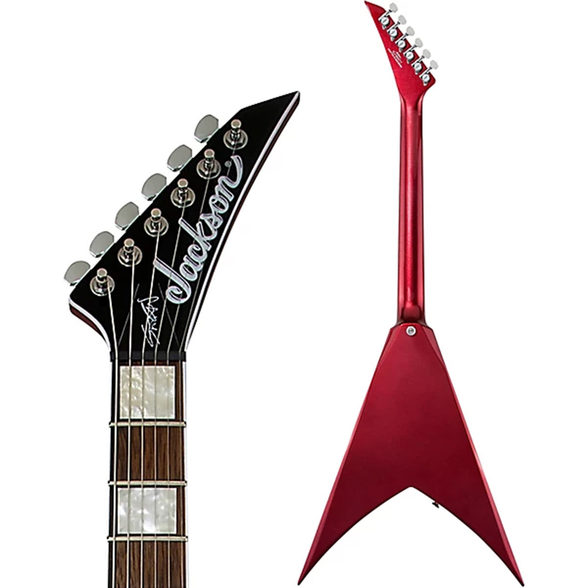 Đàn Guitar Điện Jackson Signature Scott Ian King V KVXT, Maple Fingerboard, Candy Apple Red