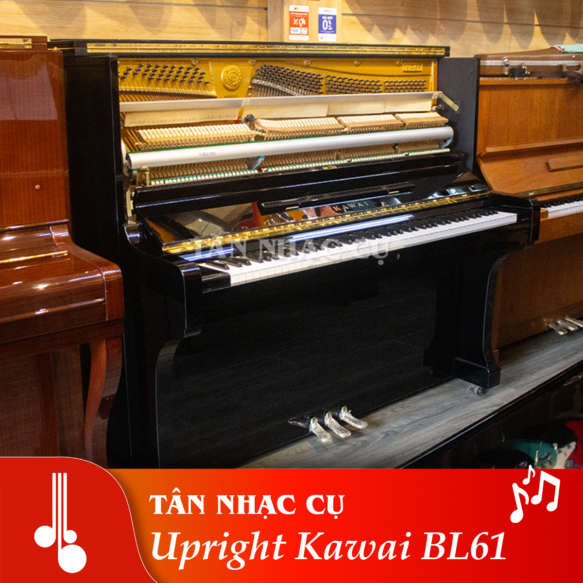 Đàn Piano Cơ Upright Kawai BL61 - Qua Sử Dụng